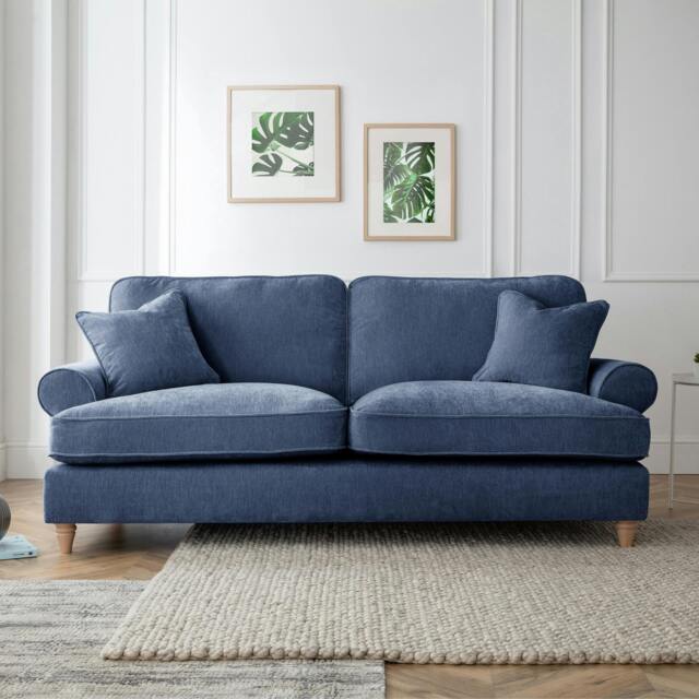 Rackhams The Bromfield 3 Seater Sofa - Navy - image 1