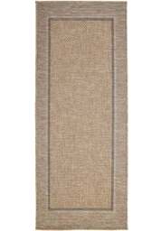 Rackhams Summer Latte Border Rug – Indoor/Outdoor - 80X200 cm - thumbnail 1