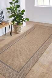 Rackhams Summer Latte Border Rug – Indoor/Outdoor - 80X200 cm - thumbnail 6