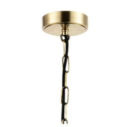 Rackhams Classic Lantern Pendant Light in Antique Brass with Clear Glass Sides - thumbnail 5