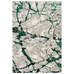 Rackhams Venice Modern Shimmer Rug - Emerald - 200cm x 290cm (6.5ft x 9.5ft) - thumbnail 4