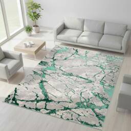 Rackhams Venice Modern Shimmer Rug - Emerald - 200cm x 290cm (6.5ft x 9.5ft) - thumbnail 1