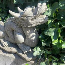 Rackhams Mystical Oriental Dragon Stone Cast Statue Garden Ornament - thumbnail 5