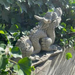 Rackhams Mystical Oriental Dragon Stone Cast Statue Garden Ornament - thumbnail 3