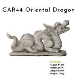 Rackhams Mystical Oriental Dragon Stone Cast Statue Garden Ornament - thumbnail 2