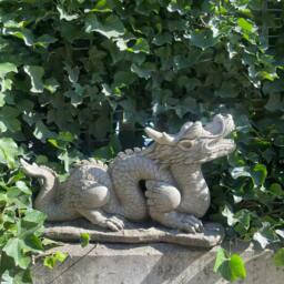 Rackhams Mystical Oriental Dragon Stone Cast Statue Garden Ornament - thumbnail 4