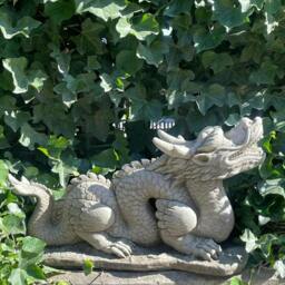 Rackhams Mystical Oriental Dragon Stone Cast Statue Garden Ornament - thumbnail 1
