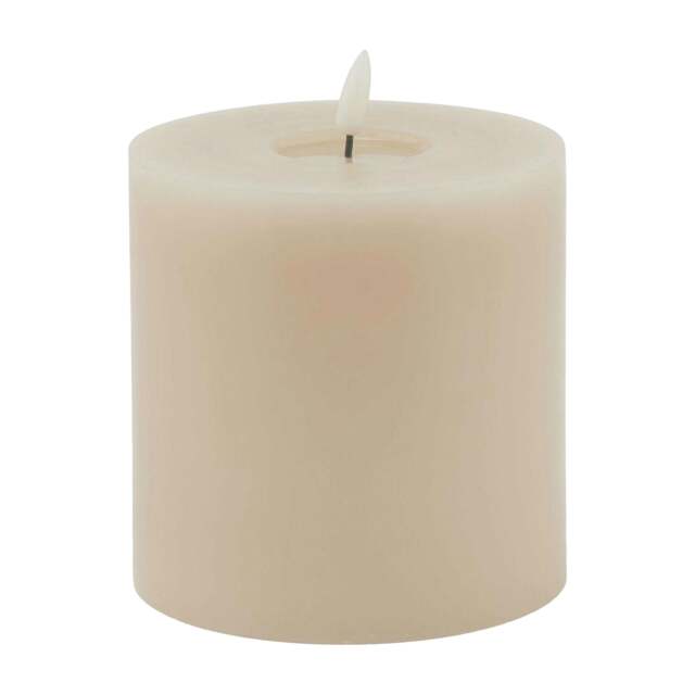 Rackhams Luxe Collection Melting Electric Candle - Taupe/Bale Taupe - Taupe/Bale Taupe - 15cm x 8cm x 8cm - 100% Mixed