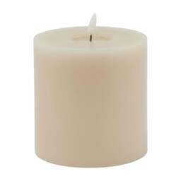 Rackhams Luxe Collection Melting Electric Candle - Taupe/Bale Taupe - Taupe/Bale Taupe - 15cm x 8cm x 8cm - 100% Mixed