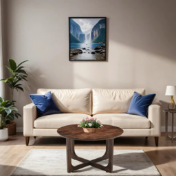 Rackhams Monco Natural Mango Wood Round Coffee Table - Dark - thumbnail 2