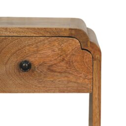 Rackhams Newton Mini Oak-ish Nightstand with a drawer and open shelf - thumbnail 4
