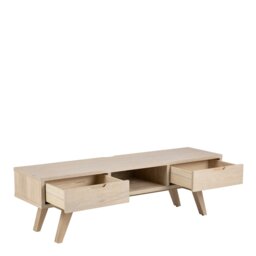 Rackhams A-Line TV Unit with 2 Drawers in White Oak - 1 - thumbnail 4