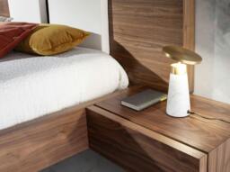 Rackhams Table Lamp in White Marble and Golden Steel 8034 - thumbnail 3