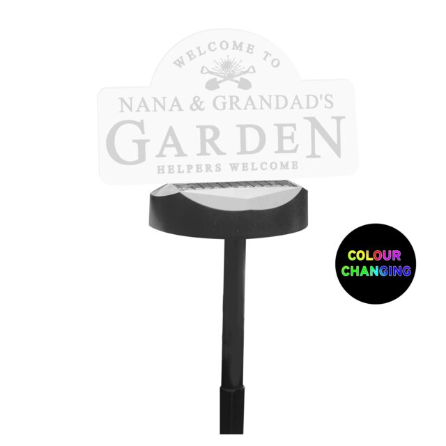 Rackhams Personalised Garden Sign Outdoor Solar Light - image 1