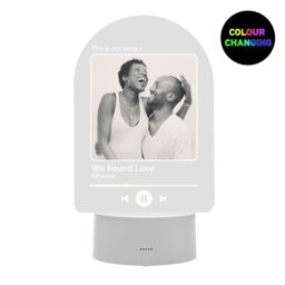 Rackhams Personalised Our Song Photo Upload LED Colour Changing Light - thumbnail 1
