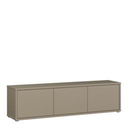 Rackhams Alice Springs Wide TV Cabinet with 3 Doors Push-to-Open in Taupe - W 154.2 X  H 41.5 X  D 34.9cm - 1 - Manufactured Wood - thumbnail 2