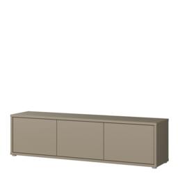 Rackhams Alice Springs Wide TV Cabinet with 3 Doors Push-to-Open in Taupe - W 154.2 X  H 41.5 X  D 34.9cm - 1 - Manufactured Wood - thumbnail 4