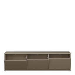 Rackhams Alice Springs Wide TV Cabinet with 3 Doors Push-to-Open in Taupe - W 154.2 X  H 41.5 X  D 34.9cm - 1 - Manufactured Wood - thumbnail 6