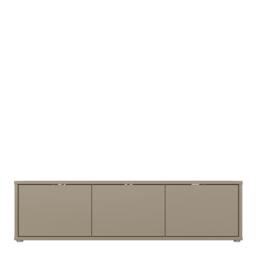 Rackhams Alice Springs Wide TV Cabinet with 3 Doors Push-to-Open in Taupe - W 154.2 X  H 41.5 X  D 34.9cm - 1 - Manufactured Wood - thumbnail 3
