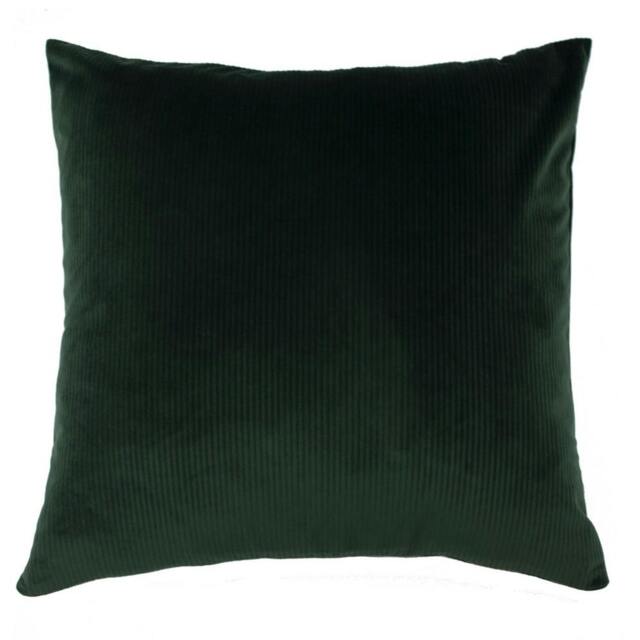 Rackhams Aurora Corduroy Cushion Cover - Emerald Green - 45 x 45 cm - Emerald Green - 100% Polyester - image 1