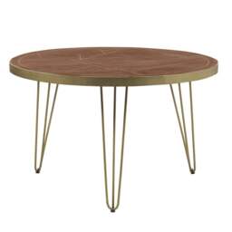 Rackhams Round Solid Wood Dining Table 4 Seats Bishop Dark Mango - Wood - 120CM X 120CM X 76CM  (LXDXH) - Dining Table - thumbnail 3