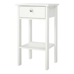 Rackhams Madrid Bedside Table with 1 Drawer in White - White - Manufactured wood - 1 - thumbnail 3