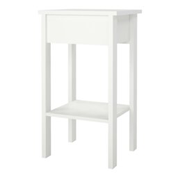 Rackhams Madrid Bedside Table with 1 Drawer in White - White - Manufactured wood - 1 - thumbnail 5