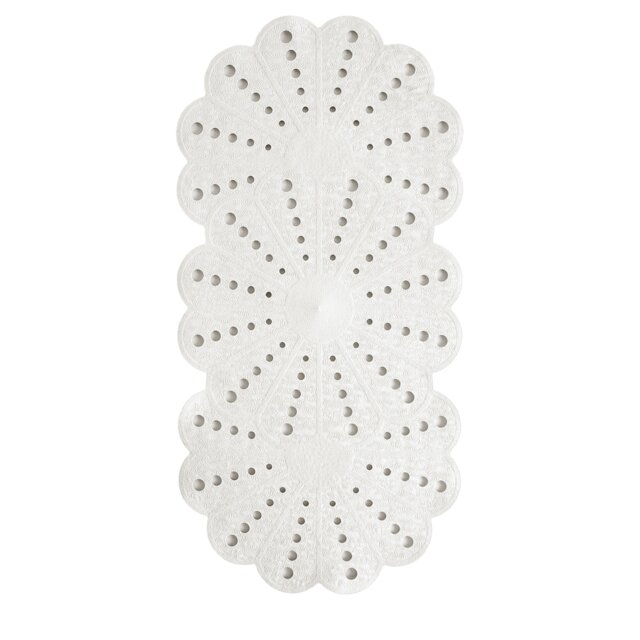 Rackhams Petal White 740 x 360mm Anti-slip Bath Mat - image 1