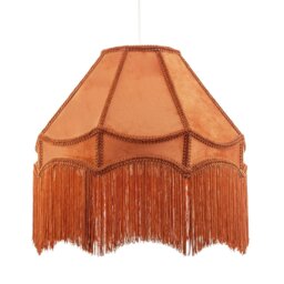 Rackhams Traditional Victorian Empire 40cm Lamp Shade in Ochre with Tassels - thumbnail 5