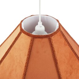 Rackhams Traditional Victorian Empire 40cm Lamp Shade in Ochre with Tassels - thumbnail 3