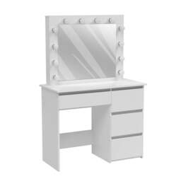 Rackhams 43cm D Hollywood Dressing Table with Large Lighted Mirror - thumbnail 6