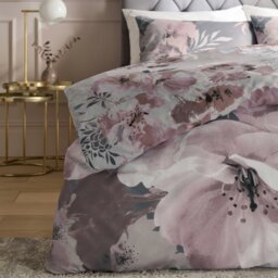 Rackhams Dramatic Floral Reversible Duvet Cover Set - Grey - Double - thumbnail 4