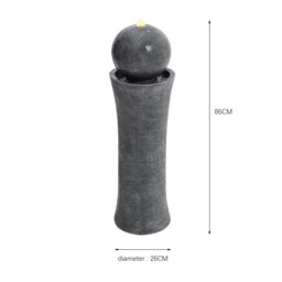 Rackhams Modern Cylindrical Water Polo Fountain Backyard Decorated Fountain - thumbnail 5