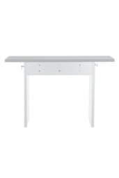 Rackhams Gray Top Rectangular Narrow Console Table Breakfast Coffee Bar Table - Grey - thumbnail 6