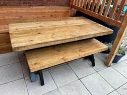 Rackhams Chunky & Sturdy Outdoor Bench - 170cm - thumbnail 2