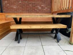 Rackhams Chunky & Sturdy Outdoor Bench - 170cm - thumbnail 5