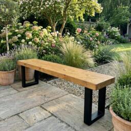 Rackhams Chunky & Sturdy Outdoor Bench - 170cm - thumbnail 6