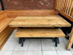 Rackhams Chunky & Sturdy Outdoor Bench - 170cm - thumbnail 3