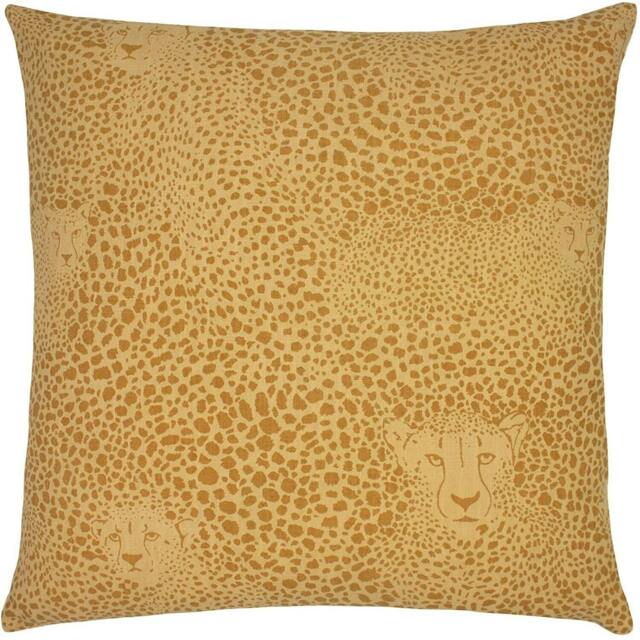 Rackhams Hidden Cheetah Cushion Cover - Honey - One Size - Honey - 100% Cotton - image 1