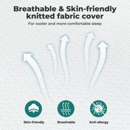 Rackhams Mattress Topper 4 Inch Cooling Gel Memory Foam Double Non Slip Washable - thumbnail 6