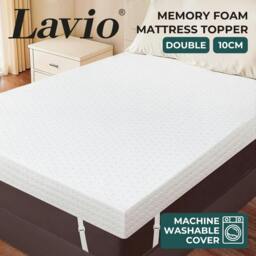 Rackhams Mattress Topper 4 Inch Cooling Gel Memory Foam Double Non Slip Washable - thumbnail 2