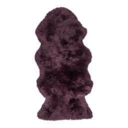 Rackhams New Zealand Sheepskin - Long Wool - Rug 135 cm - Aubergine - thumbnail 1