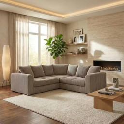 Rackhams Stockley Corner Sofa - Cloud Cream - Corner Sofa - thumbnail 1