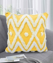 Rackhams Boho Tuft Cushion - 43cm x 43cm - Grey - thumbnail 2