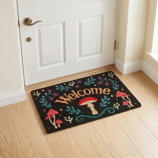 Rackhams Botanical Mushroom Coir Doormat - image 1