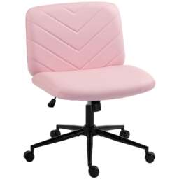 Rackhams Criss Cross Legged Office Chair Height Adjustable Pink - thumbnail 2