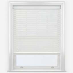 Rackhams Ultra White Faux Wood Fine Grain Venetian Blinds with Strings - 250cm - thumbnail 3