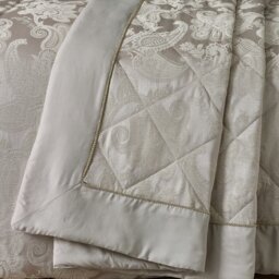 Rackhams Opulent Jacquard Bedspread Champagne Gold - Champagne Gold - 240 x 260 cm