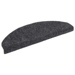 Rackhams Self-adhesive Stair Mats 5 pcs Dark Grey 65x21x4 cm Needle Punch - thumbnail 3