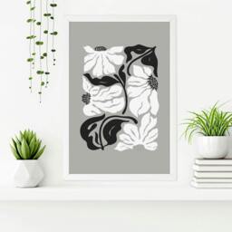 Rackhams Posters For Bathrooms - Set of 3 Botanical Wall art Prints - A2 16.54 x 23.39 in / 42 x 59.4 cm - Satin Photo paper 280 gsm - Black Frame - thumbnail 6
